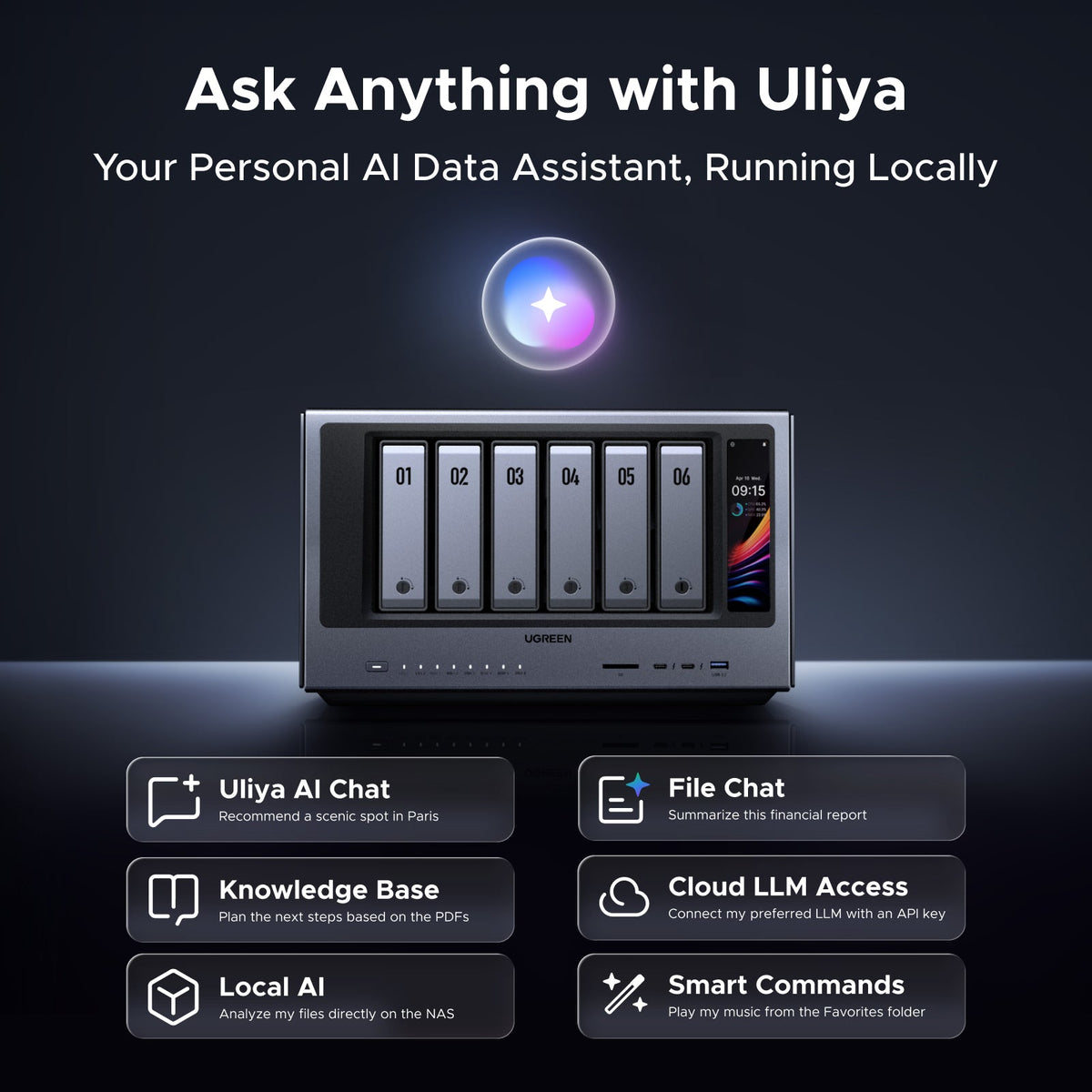 UGREEN iDX6011 Pro 6-Bay AI NAS
