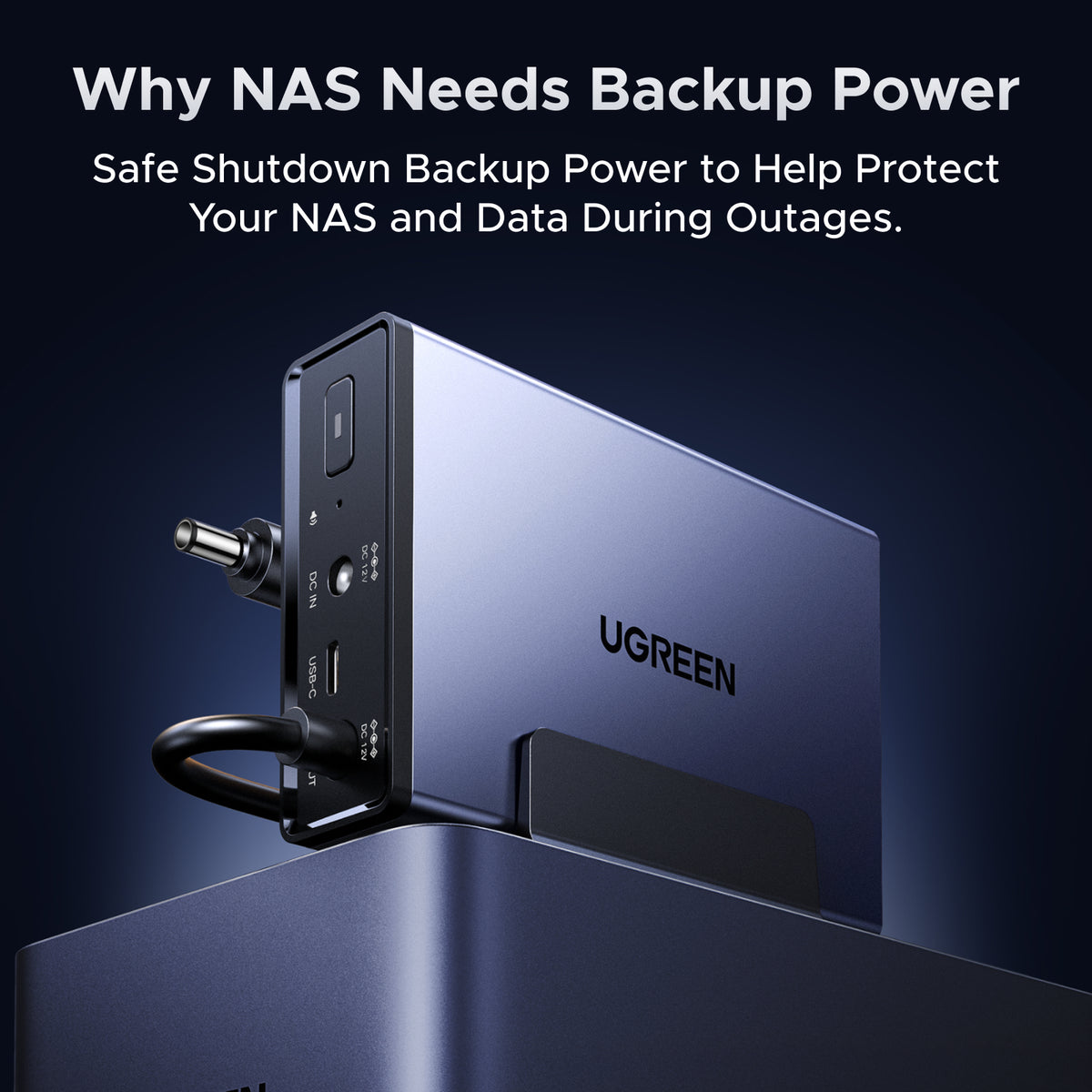 UGREEN NAS UPS US2000 72W DC Battery Backup and Surge Protector